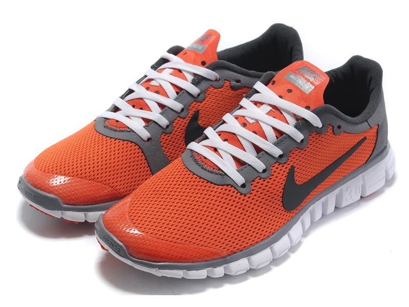 Nike Free 3.0 v2 Womens Shoes Reddish Orange Black